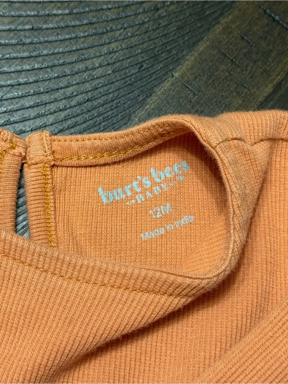 Long Sleeve Tiered Dress in Rust Orange